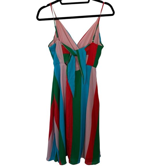 NEW Lulus Vivacious Veronica Green Multi-Striped Midi Dress Sleeveless Small - Picture 13 of 16
